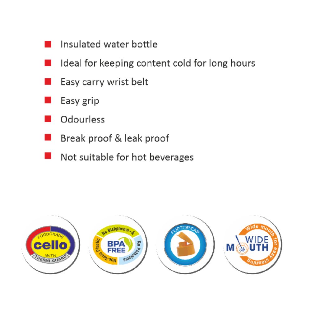 Cello Puro Sports Plastic Water Bottle - 11