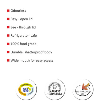 Cello Cookie Plastic Storage Jar with Red Lid - 6