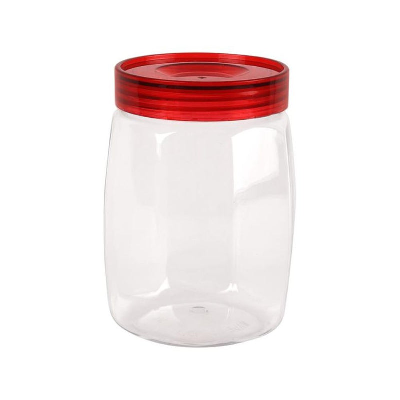Cello Cookie Plastic Storage Jar with Red Lid - 4