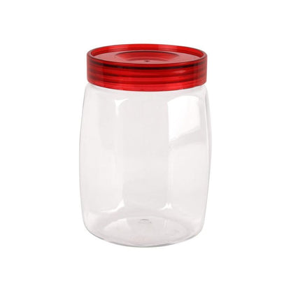Cello Cookie Plastic Storage Jar with Red Lid - 2