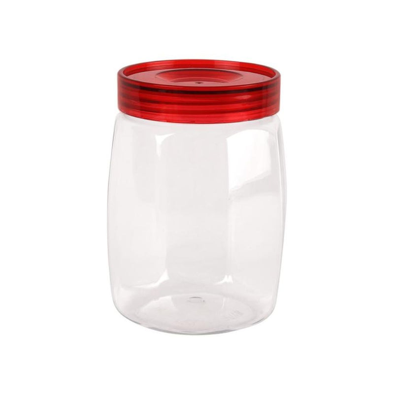 Cello Cookie Plastic Storage Jar with Red Lid - 2