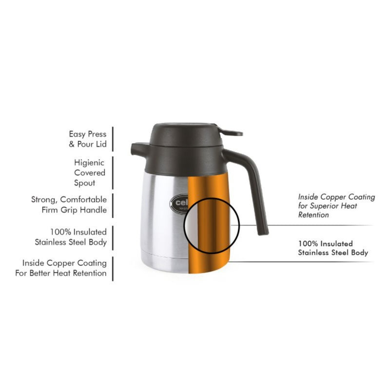 Cello Magnum Stainless Steel Insulated Carafe - 11