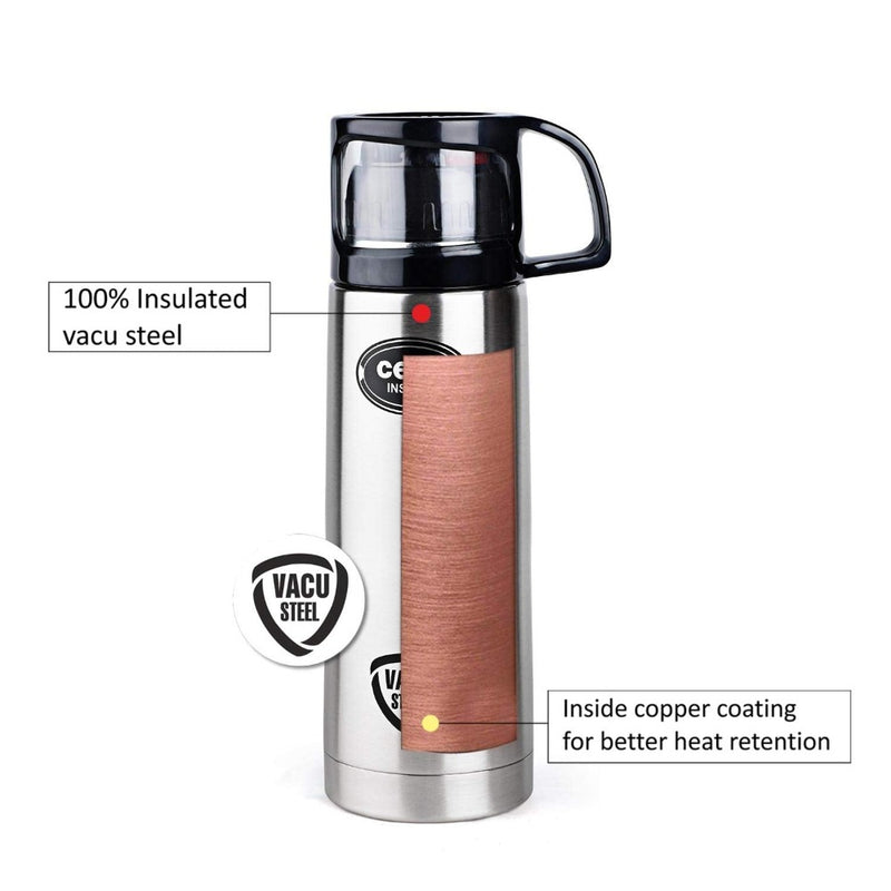 Cello Instyle Stainless Steel Vacusteel Flask - 12