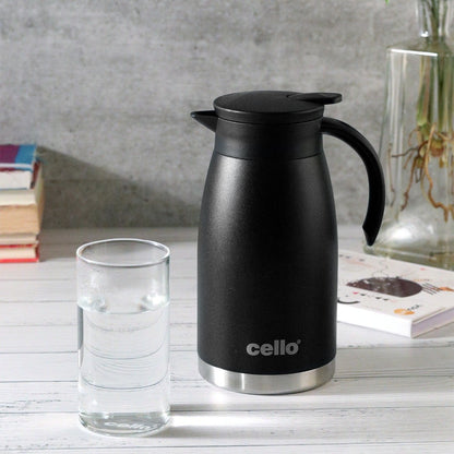Cello Duro Pot Stainless Steel Insulated Teapot with Durable DTP Coating - 1