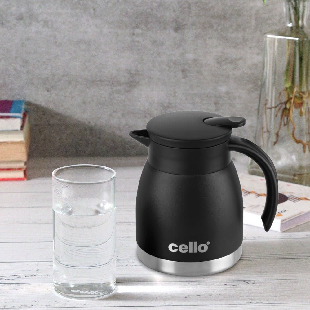 Cello Duro Pot Stainless Steel Insulated Teapot with Durable DTP Coating - 14