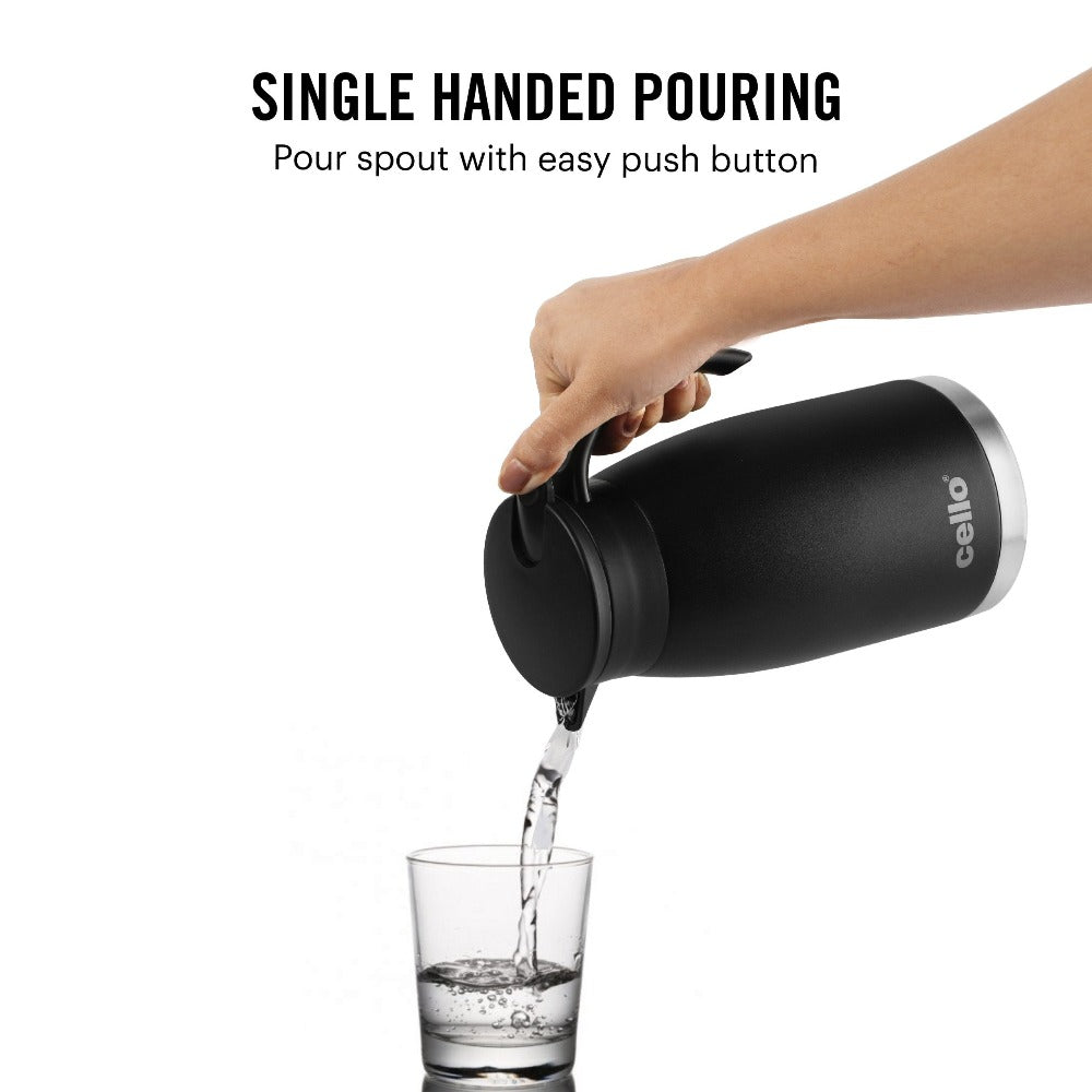 Cello Duro Pot Stainless Steel Insulated Teapot with Durable DTP Coating - 11