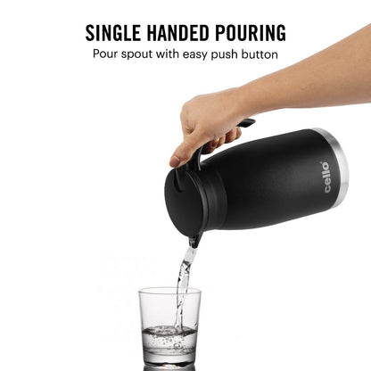 Cello Duro Pot Stainless Steel Insulated Teapot with Durable DTP Coating - 11