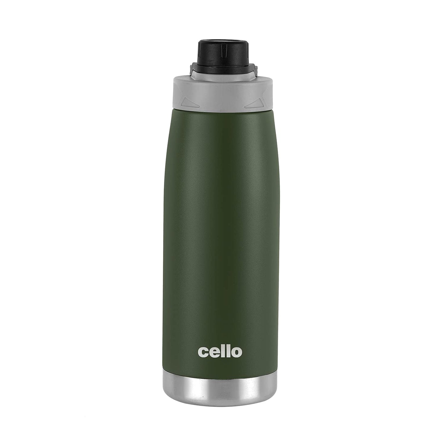 Cello Duro Sports Tuff Steel 1100 ML Water Bottle with Durable DTP Coating | 1 Pc