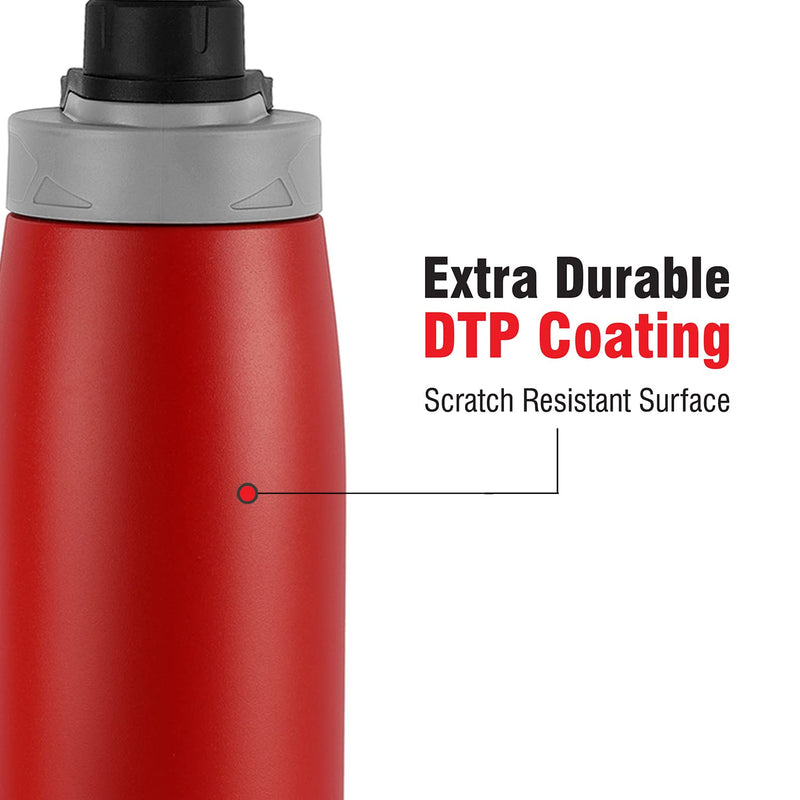 Cello Duro Sports Tuff Steel 1100 ML Water Bottle with Durable DTP Coating | 1 Pc
