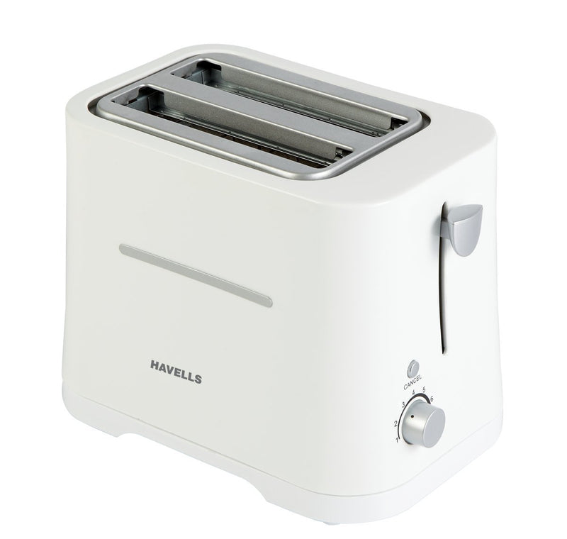 Havells Crisp 700-Watt Pop-up Toaster (White)