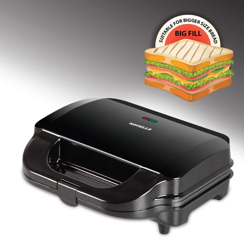Havells Big Fill Multi Grill 900 Watt Sandwich Maker Black