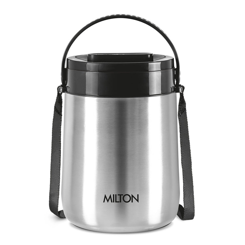 Milton Steel Classic Insulated Thermoware Stainless Steel Tiffin Silver Black