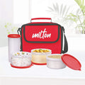 Milton Plastic New Meal Combi Lunch Box with 3 Containers and 1 Tumbler - 1 