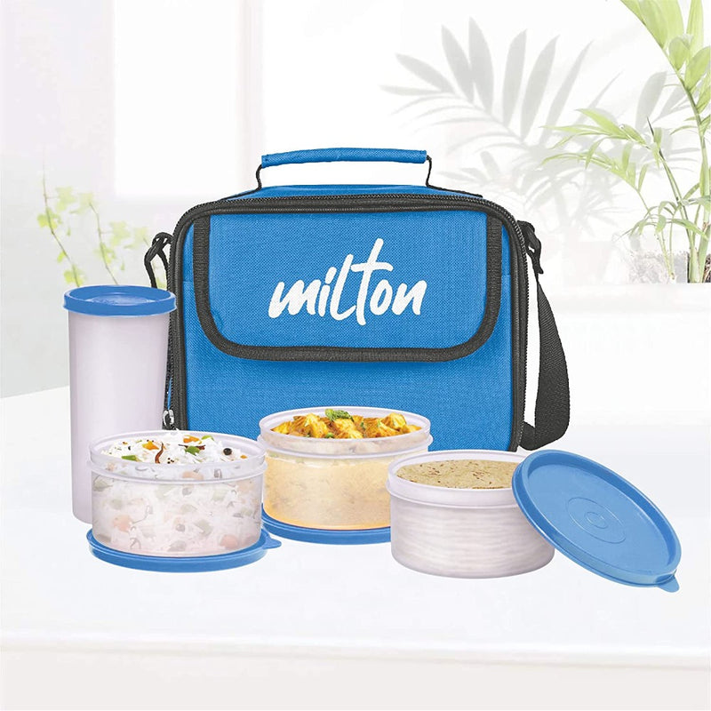 Milton Plastic New Meal Combi Lunch Box with 3 Containers and 1 Tumbler - 7
