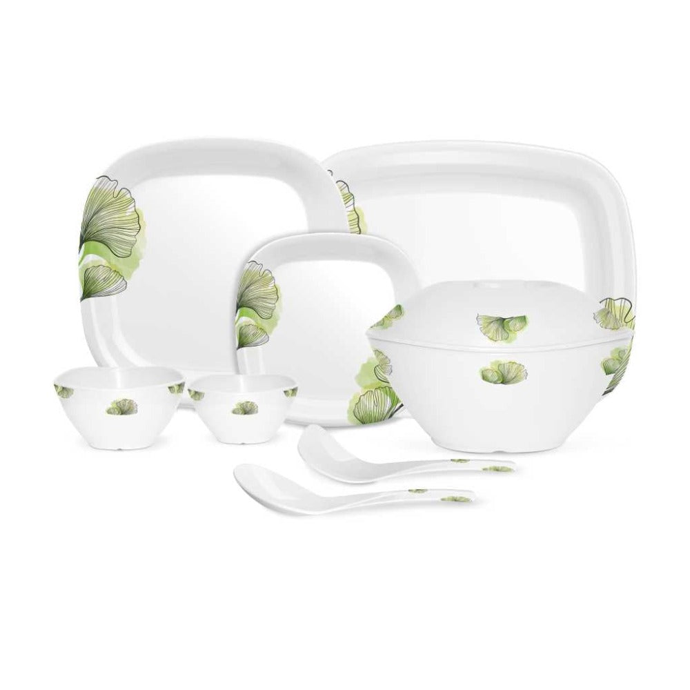 Milton Melamine Square Round 31 Pcs Dinner Set Set of 31 Pcs