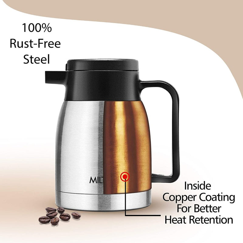 Milton Thermosteel Omega Vacuum Insulated Coffee Pot Flask - 7