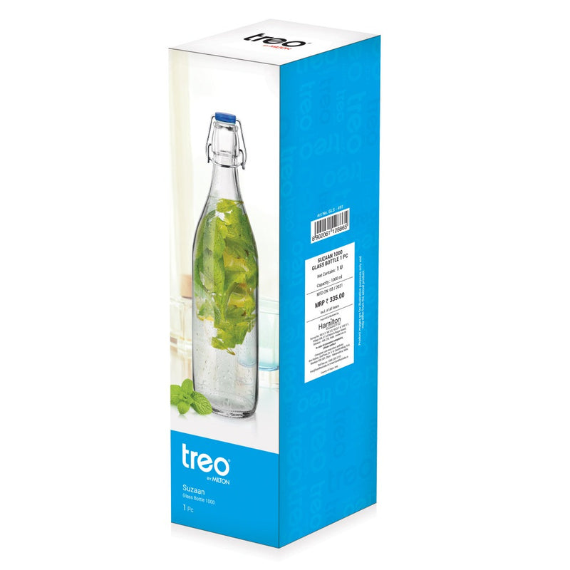 Treo Suzzan 1000 ML Glass Bottle with Cap - 5