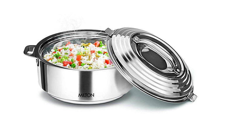 Milton Galaxia 1500 Insulated Stainless Steel Casserole, 1500 ml, Silver