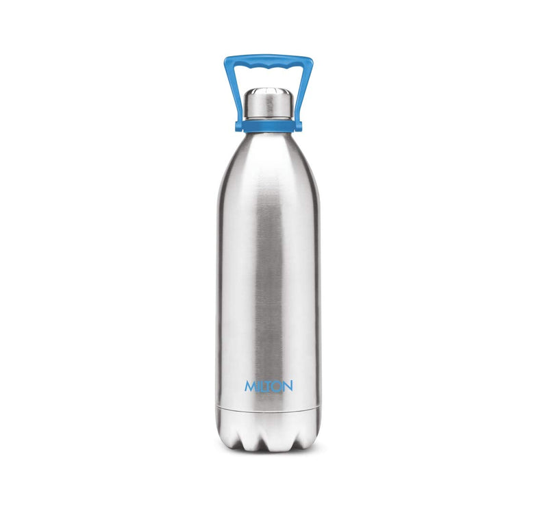 Milton Thermosteel Duo Dlx with handle 24 Hours Hot and Cold Bottle, 1750 ml