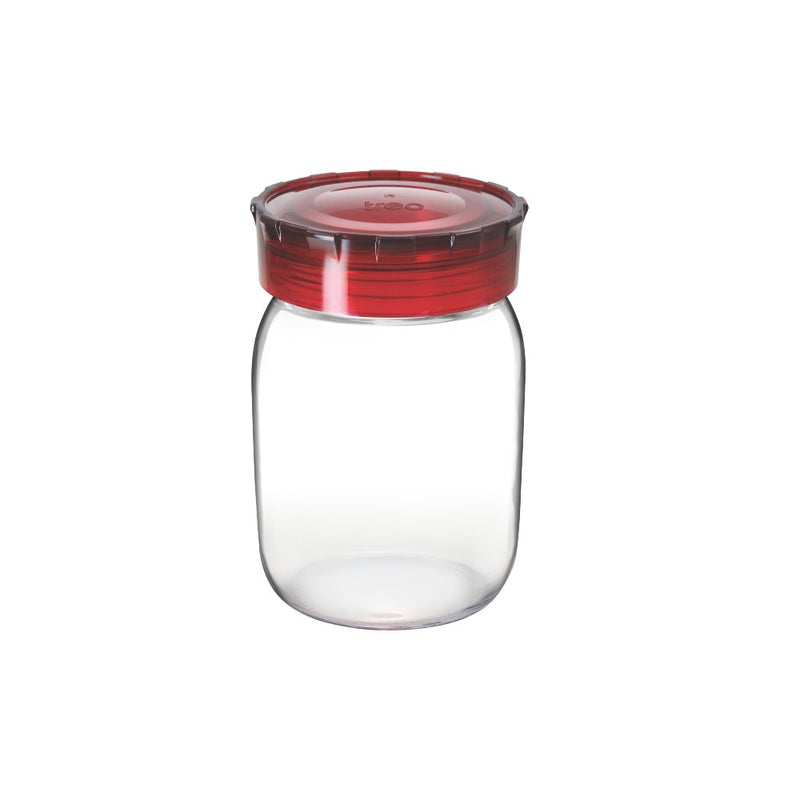 Treo Round Glass Storage Jar - 1200 ml - 4