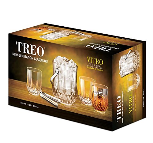 Treo By Milton Vitro on The Rockz Set of 7 (1 Ice Pail, 1100 ml and 6 Tumbler, 305 ml)