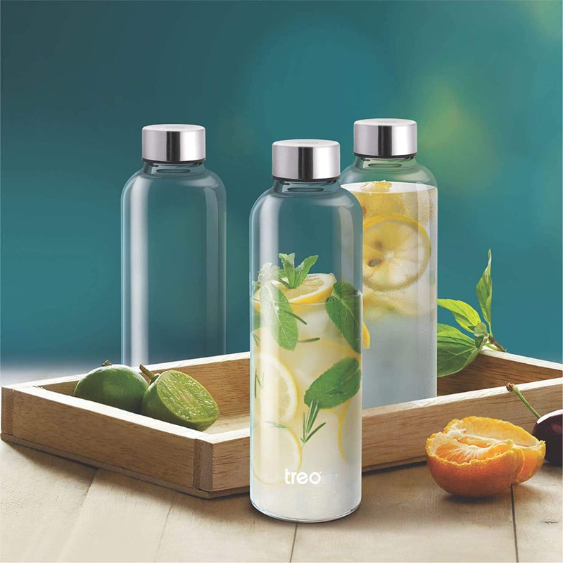 Treo Clarion Borosilicate Glass Water Bottle - 1