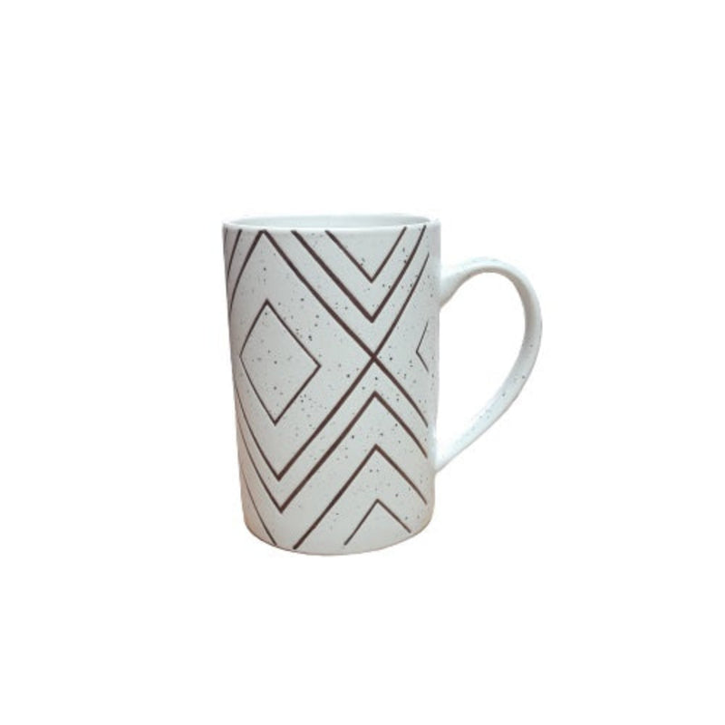 Treo Artisan Ceramic 400 ML Mug Brown Diamond - Tre0062 - 16