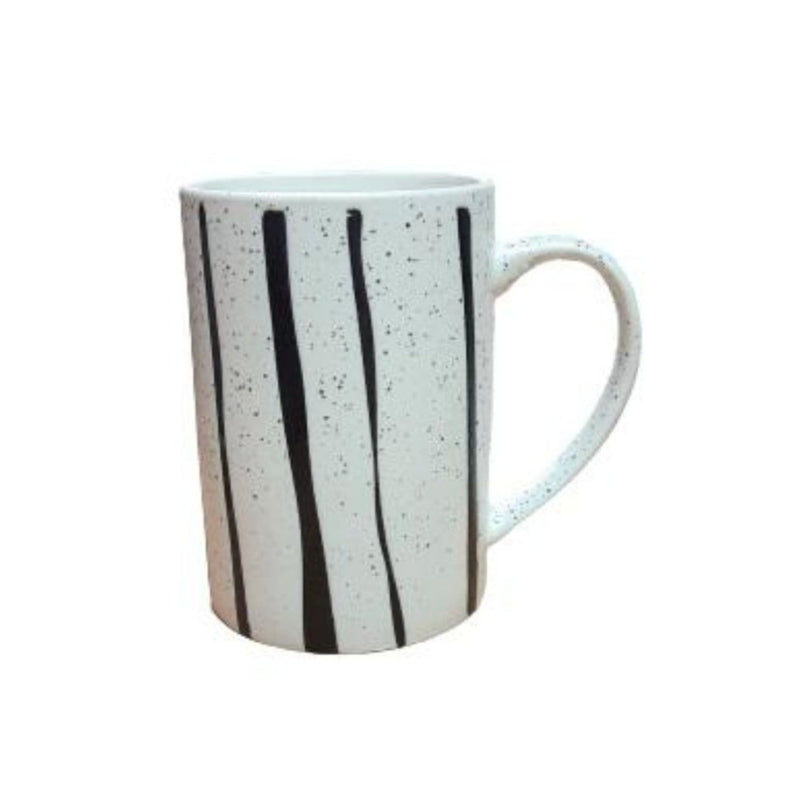 Treo Artisan Ceramic 400 ML Mug - Black Strips - Tre0062 - 3