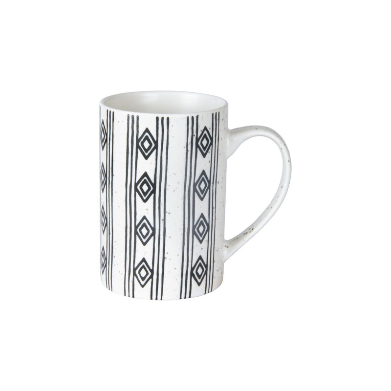 Treo Artisan Ceramic 400 ML Mug Black Diamond Strips - Tre0062 - 15