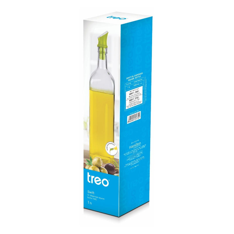 Treo Swift Square 500 ML Glass Oil Dispenser Bottle - 5