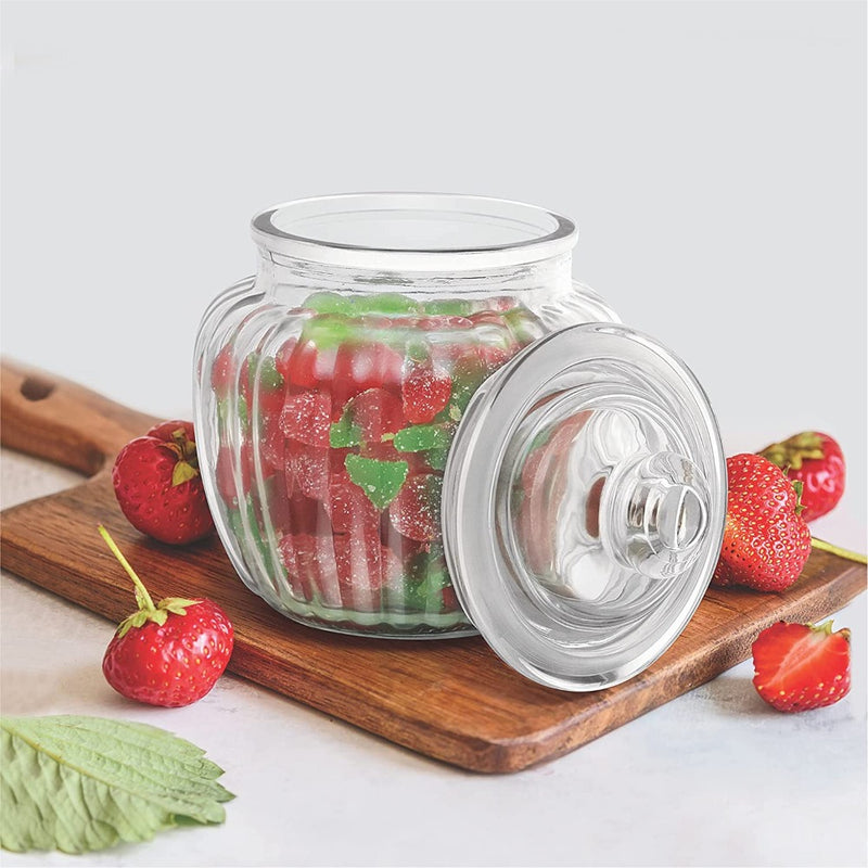 Treo Pot Jar with Glass Lid 670 ML Storage Jar - 4