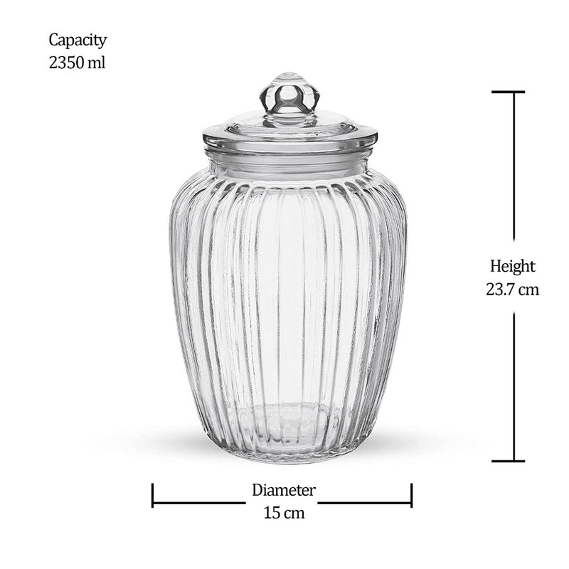 Treo Pot Jar with Glass Lid - 2350 ML - 13