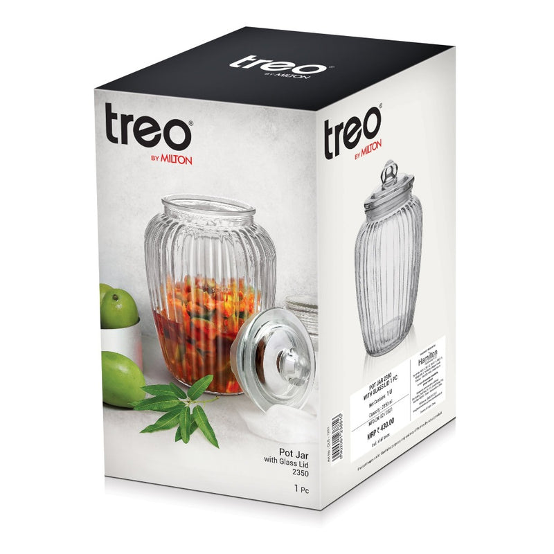Treo Pot Jar with Glass Lid - 2350 ML - 14