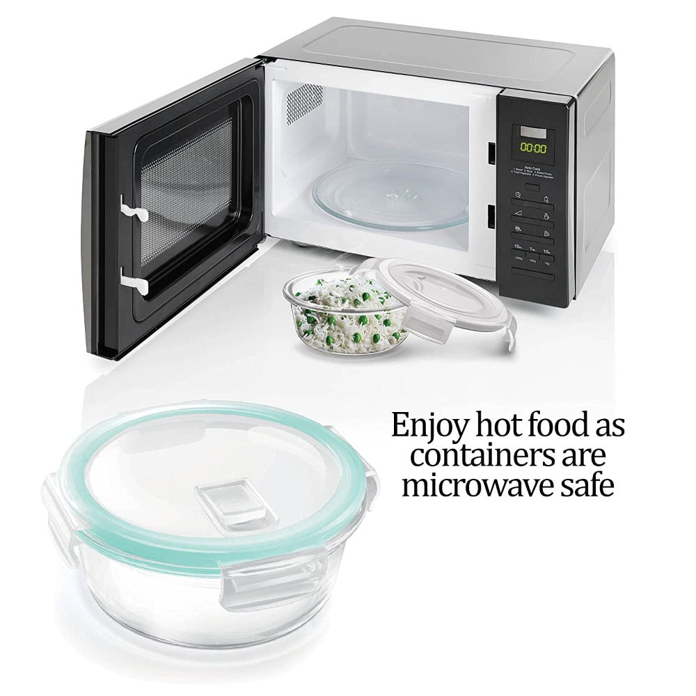 Treo High Borosilicate Clip Fresh Round Container - 8