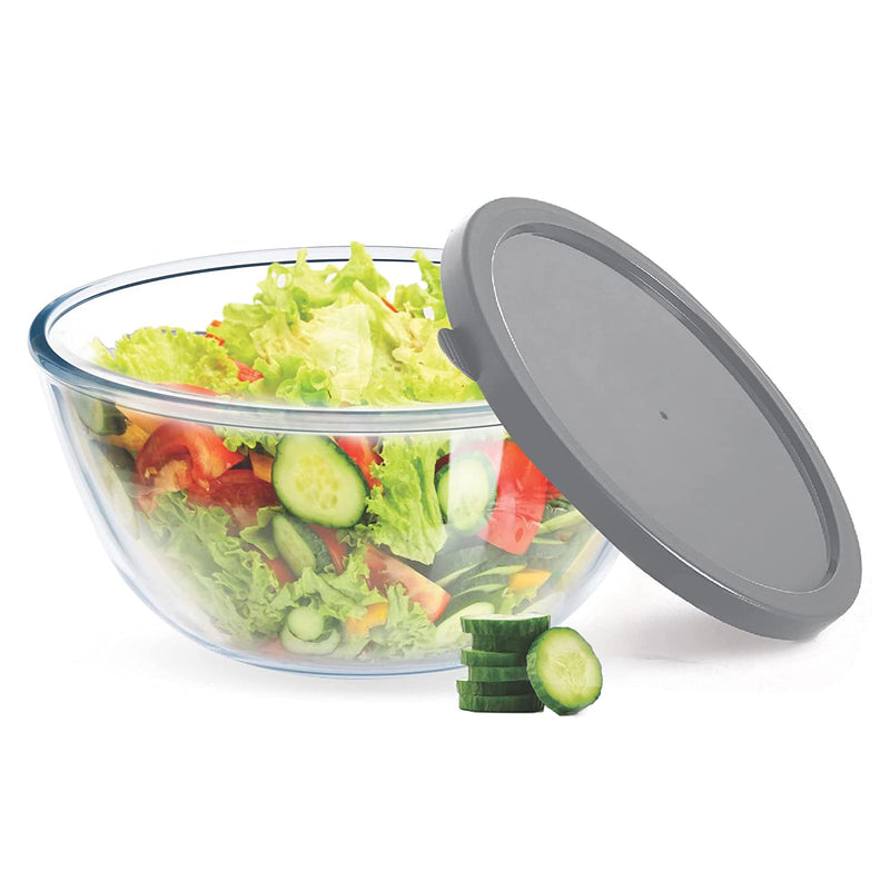Treo Ovensafe Mixing Borosilicate Glass Bowl with Quick Lid - 2000 ML - 10