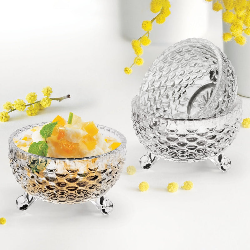 Treo Bliss Designer Glass Pudding Set - 4