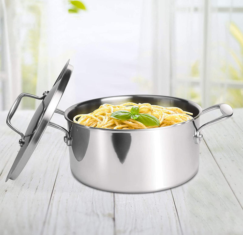Treo Triply Stainless Steel Casserole with Lid