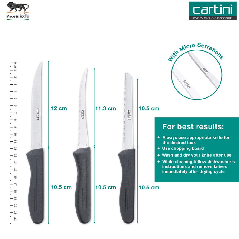 Godrej Cartini Stainless Steel Kitchen Knife Kit - 6