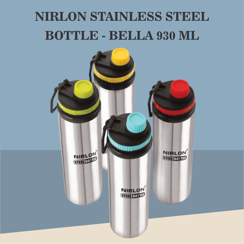 Nirlon Stainless Steel Bottle- Bella 930 Ml only on www.rasoishop.com