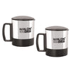 Nirlon OXY 170 ML Double Wall Plastic Stainless Steel Tea Coffee Mug with Lid - 1