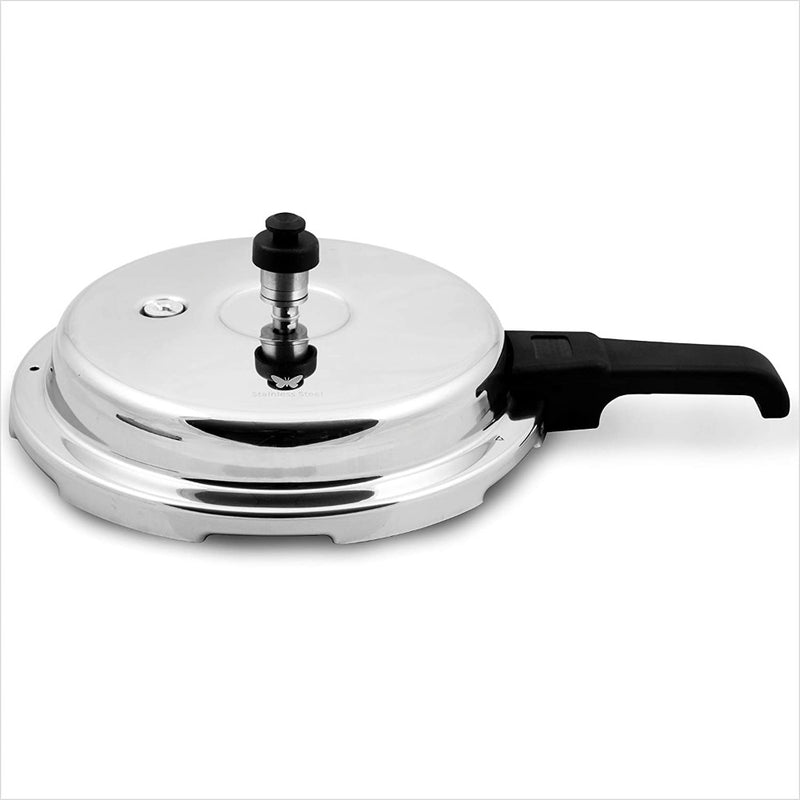 Butterfly Stainless Steel Cute Pressure Cooker with Glass Lid - 8