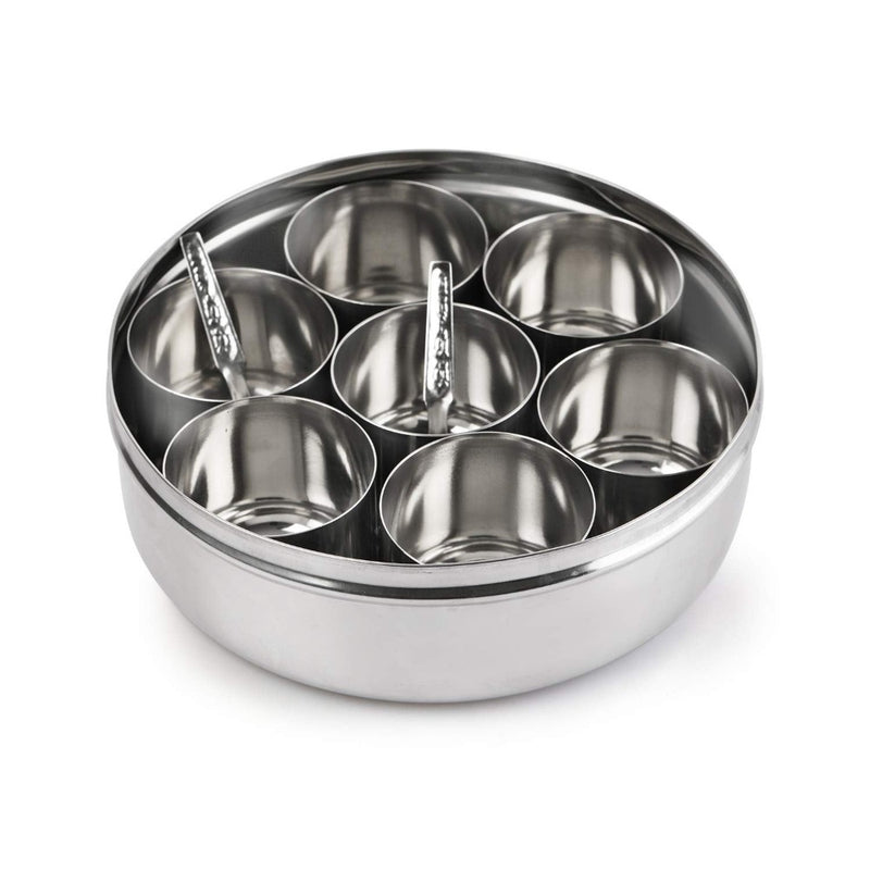 Komal Stainless Steel Masala Dabba With Acrelic Plate - 4
