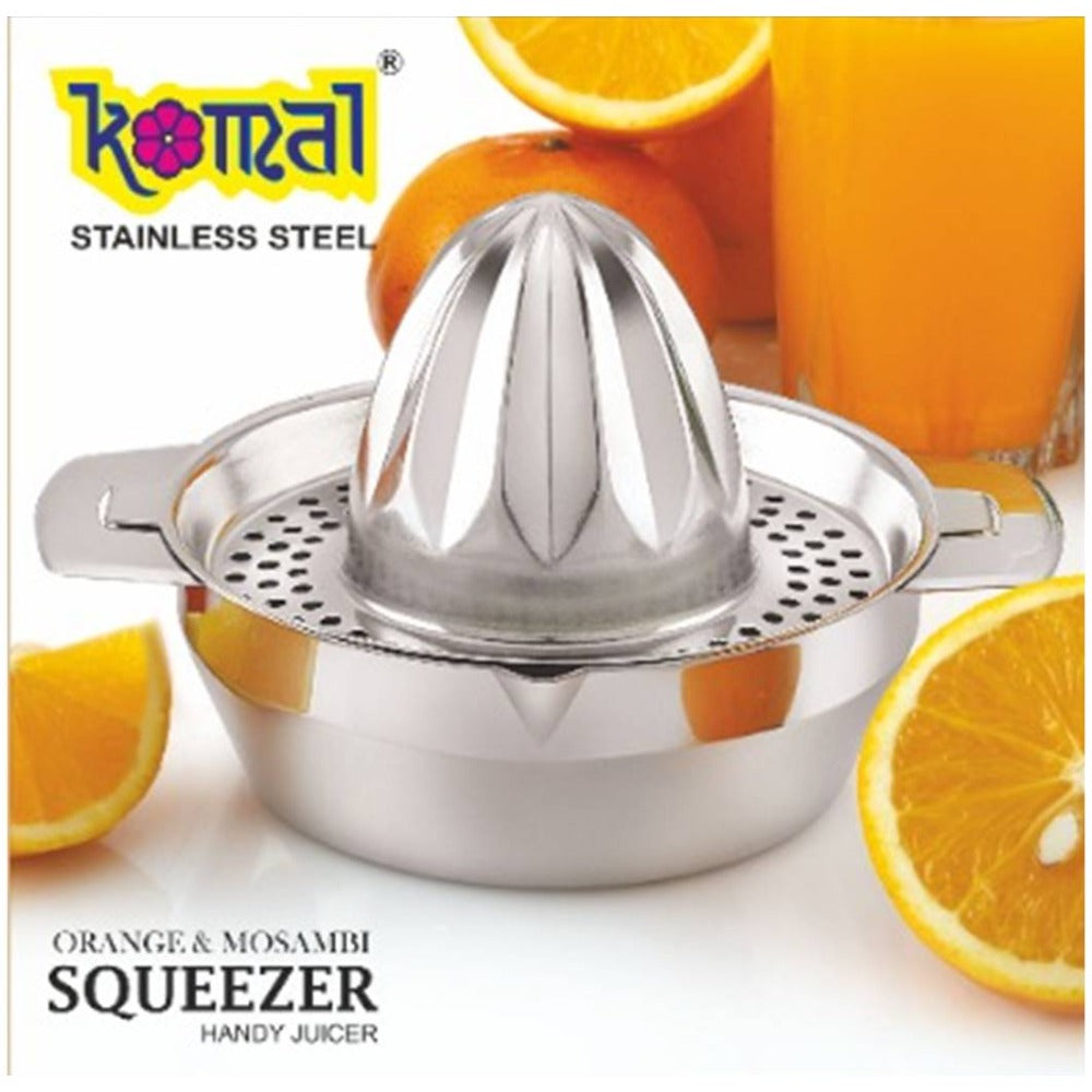 Komal Stainless Steel Orange Mosambi Squeezer Handy Juicer
