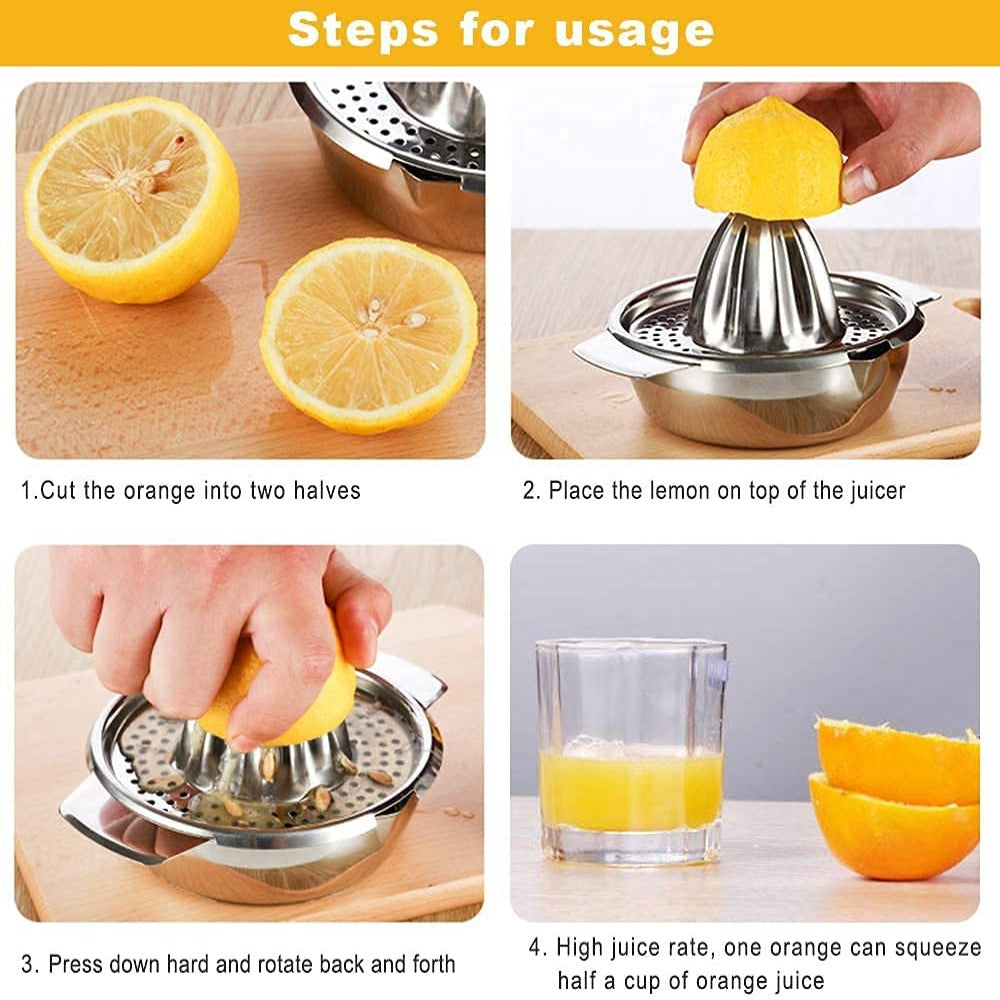 Komal Stainless Steel Orange Mosambi Squeezer Handy Juicer