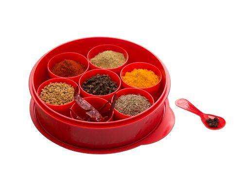 Varmora Spice Keeper / Masala Box, Red
