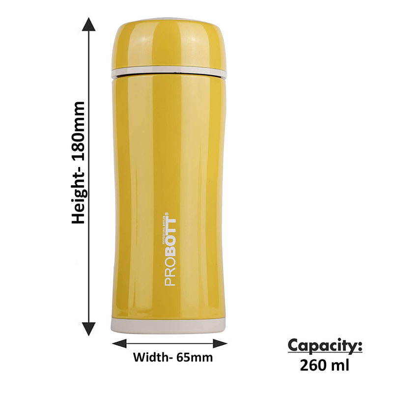 PROBOTT Thermosteel Twist Flask 260ml -Yellow PB 260-06