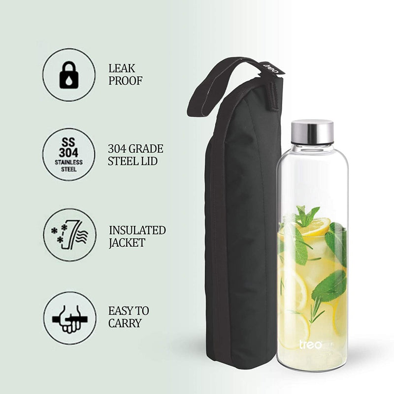 Treo Swag Borosilicate Glass 750 ml Bottle with Case - 6