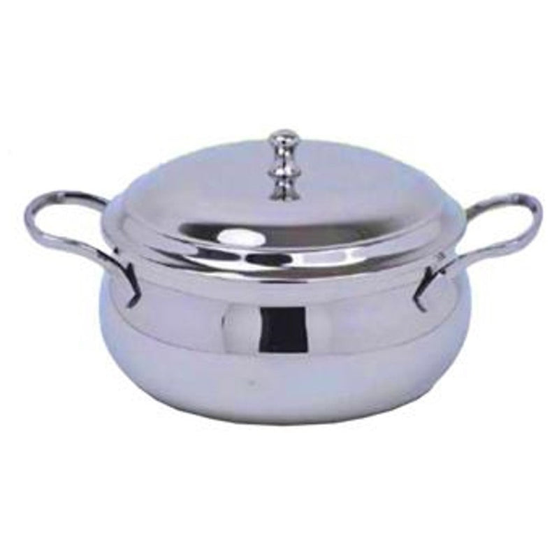 Mirror Stainless Steel Ball Handi with Lid - 1000 ml - 3