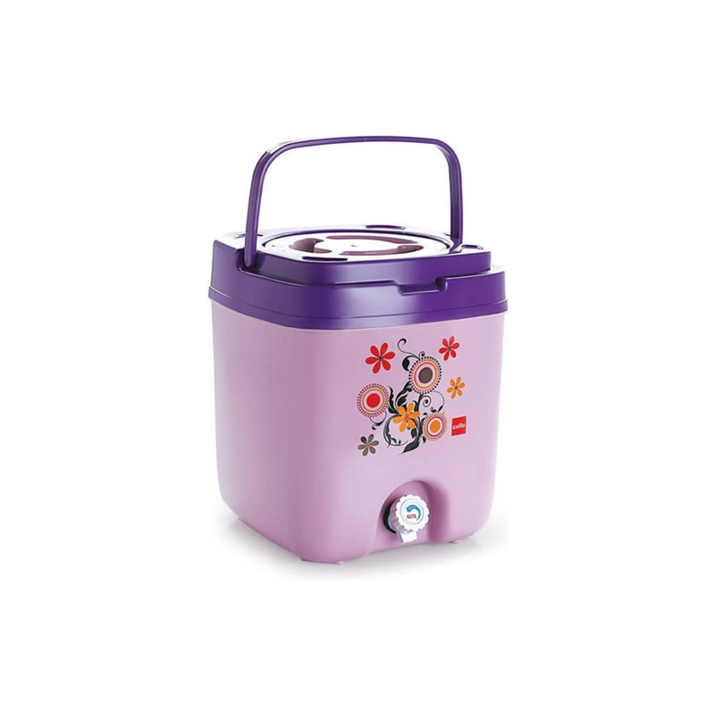 Cello Cool Trac Plastic Insulated Water Jug - Violet - 10 Litre - 16