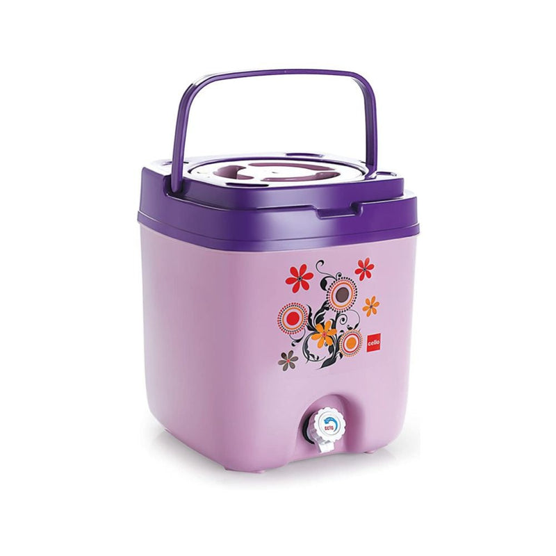 Cello Cool Trac Plastic Insulated Water Jug - Violet - 15 Litre - 17